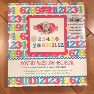 Mud Pie Accessories - Girls monthly milestone headband prop BNIB Mud Pie Accessories - Girls monthly milestone headband prop BNIB